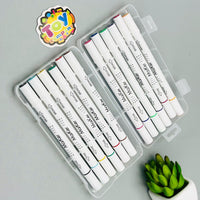 Premium 12 Colors Twin Brush Markers