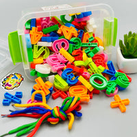 Puzzle Alphabets & Number Blocks with Storage Box