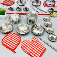 18Pcs Stainless Steel Cookware Kitchen Set