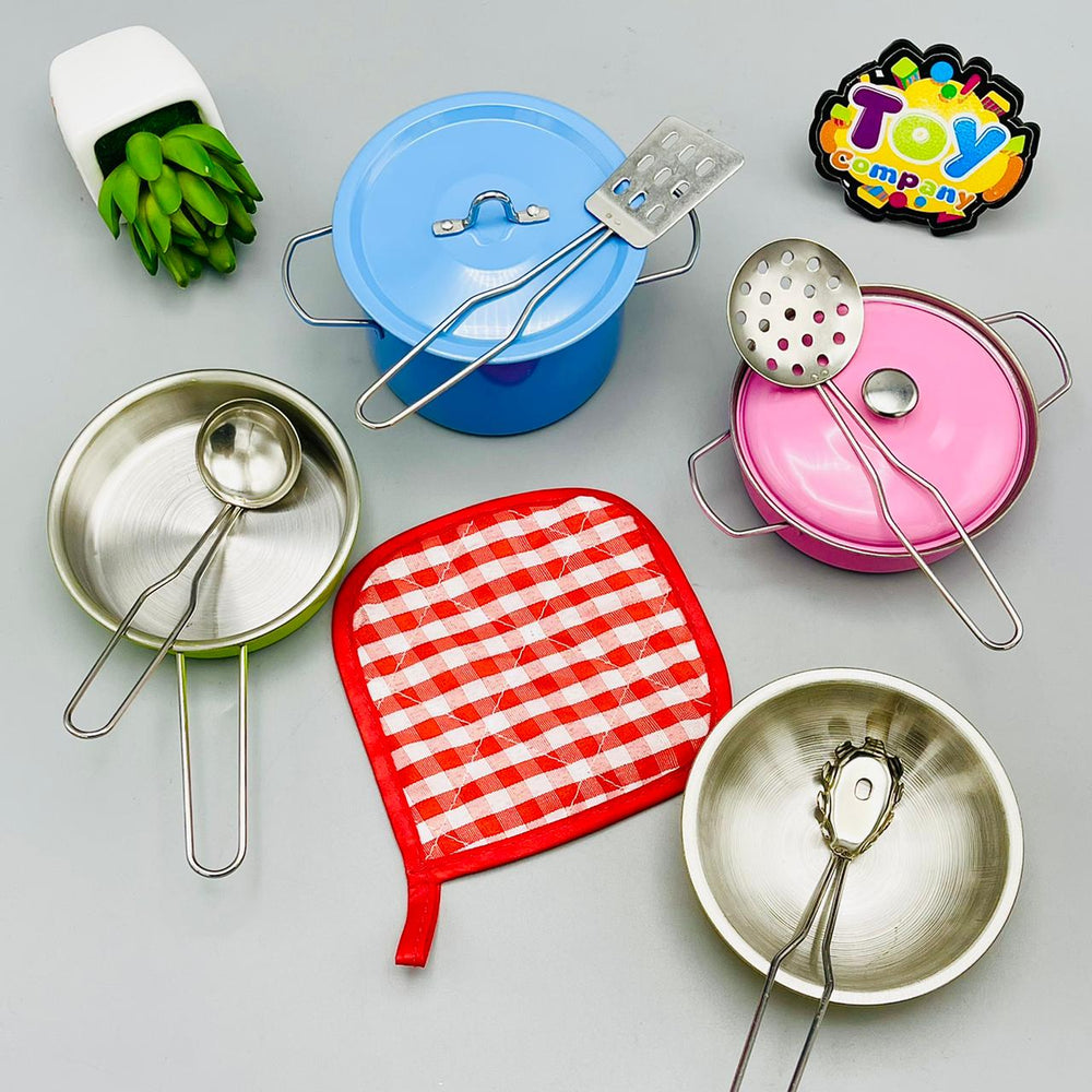Stainless Steel Colorful Cookware Kitchen Set