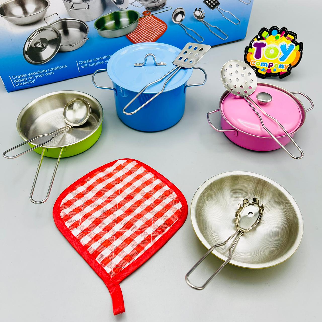 Stainless Steel Colorful Cookware Kitchen Set