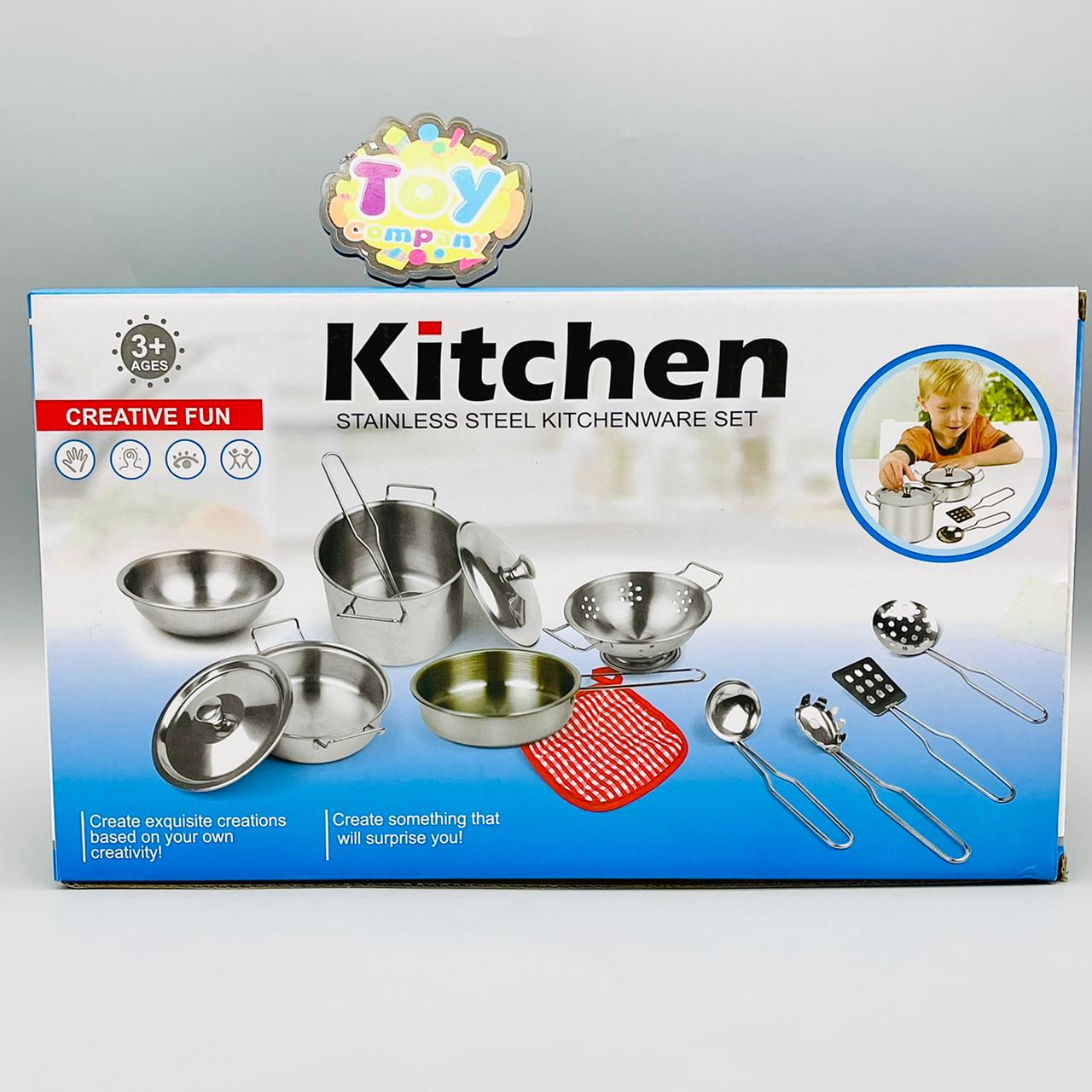 Stainless Steel Colorful Cookware Kitchen Set