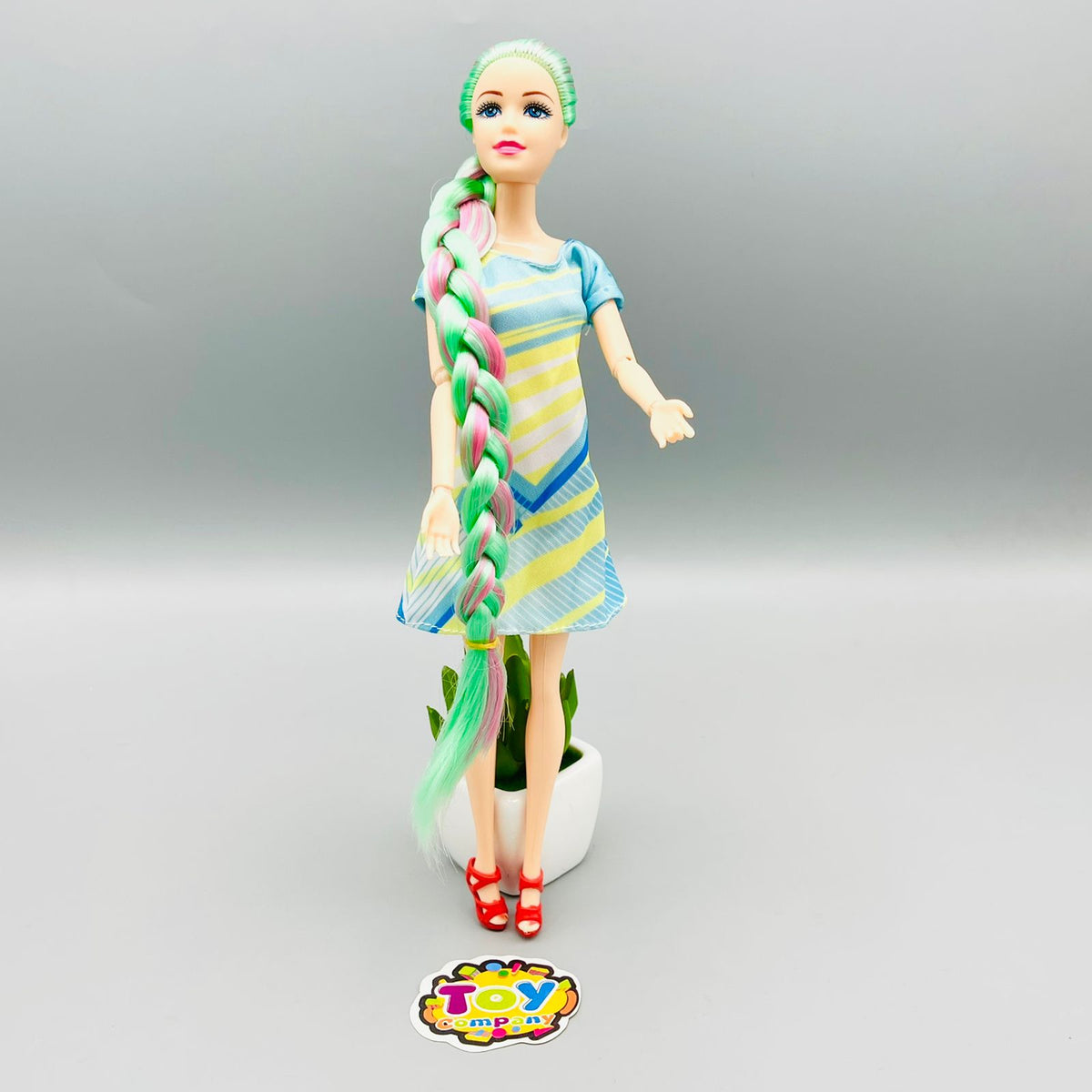 Fashion Colorful Long Hair Doll - 11 Inches