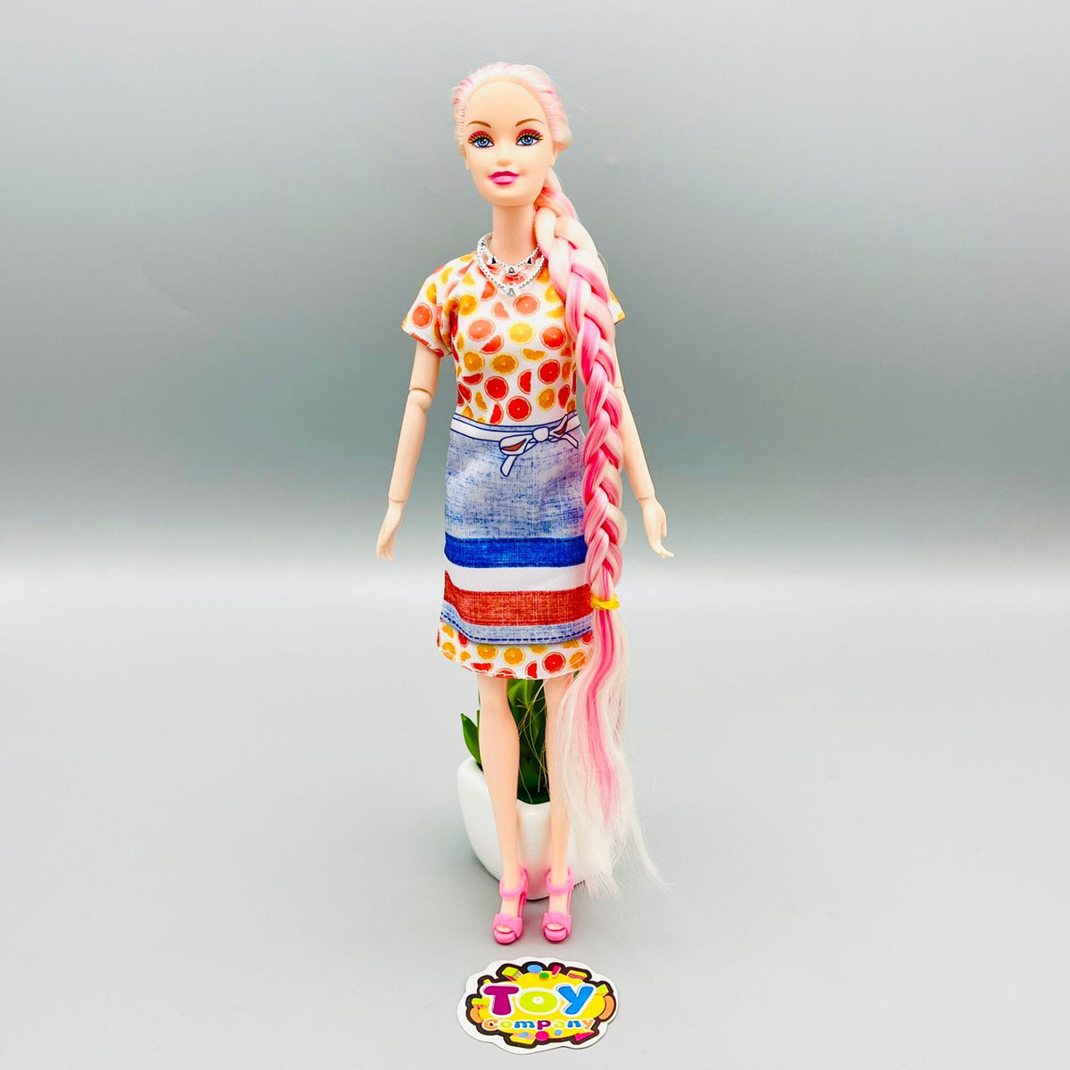 Fashion Colorful Long Hair Doll - 11 Inches