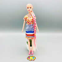 Fashion Colorful Long Hair Doll - 11 Inches