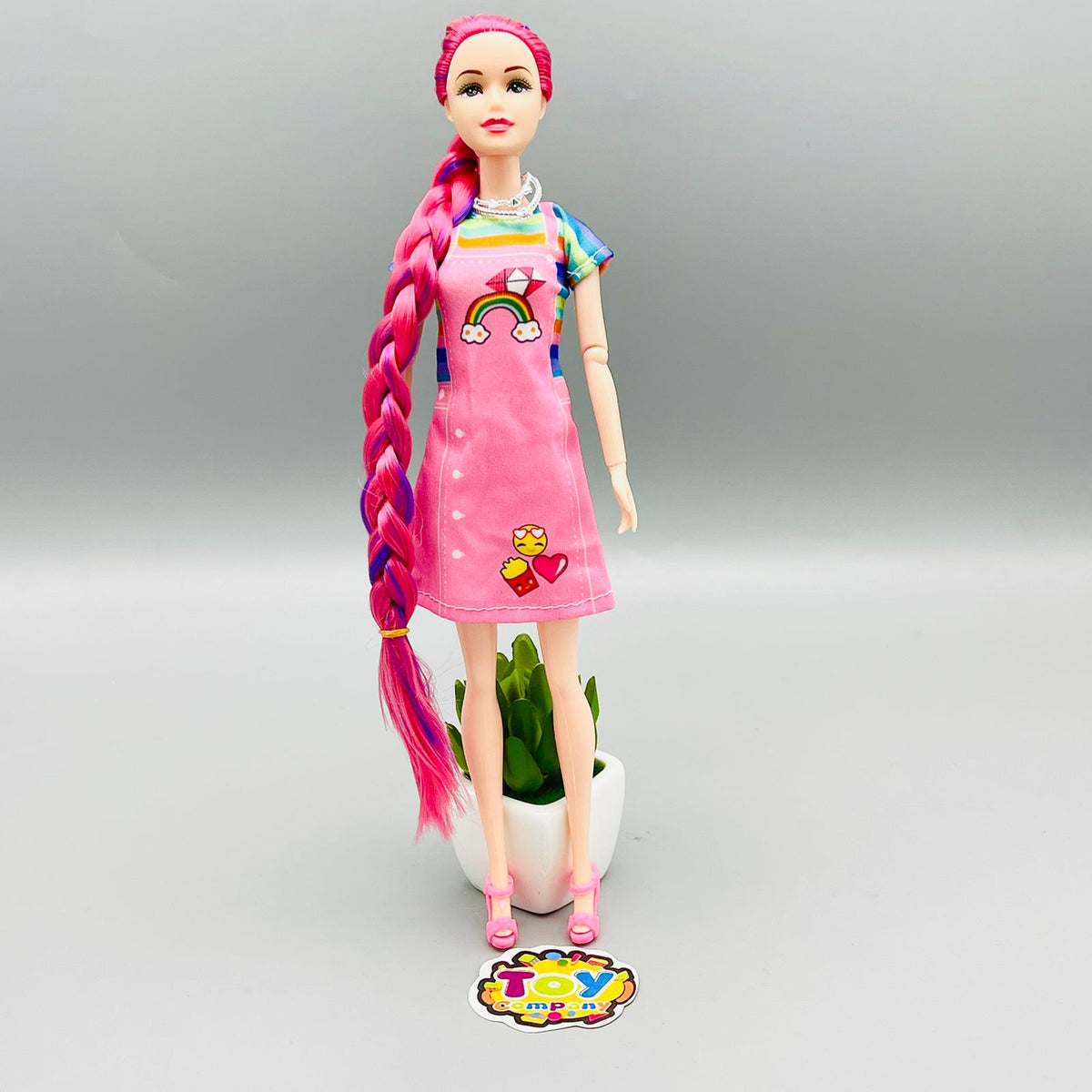 Fashion Colorful Long Hair Doll - 11 Inches