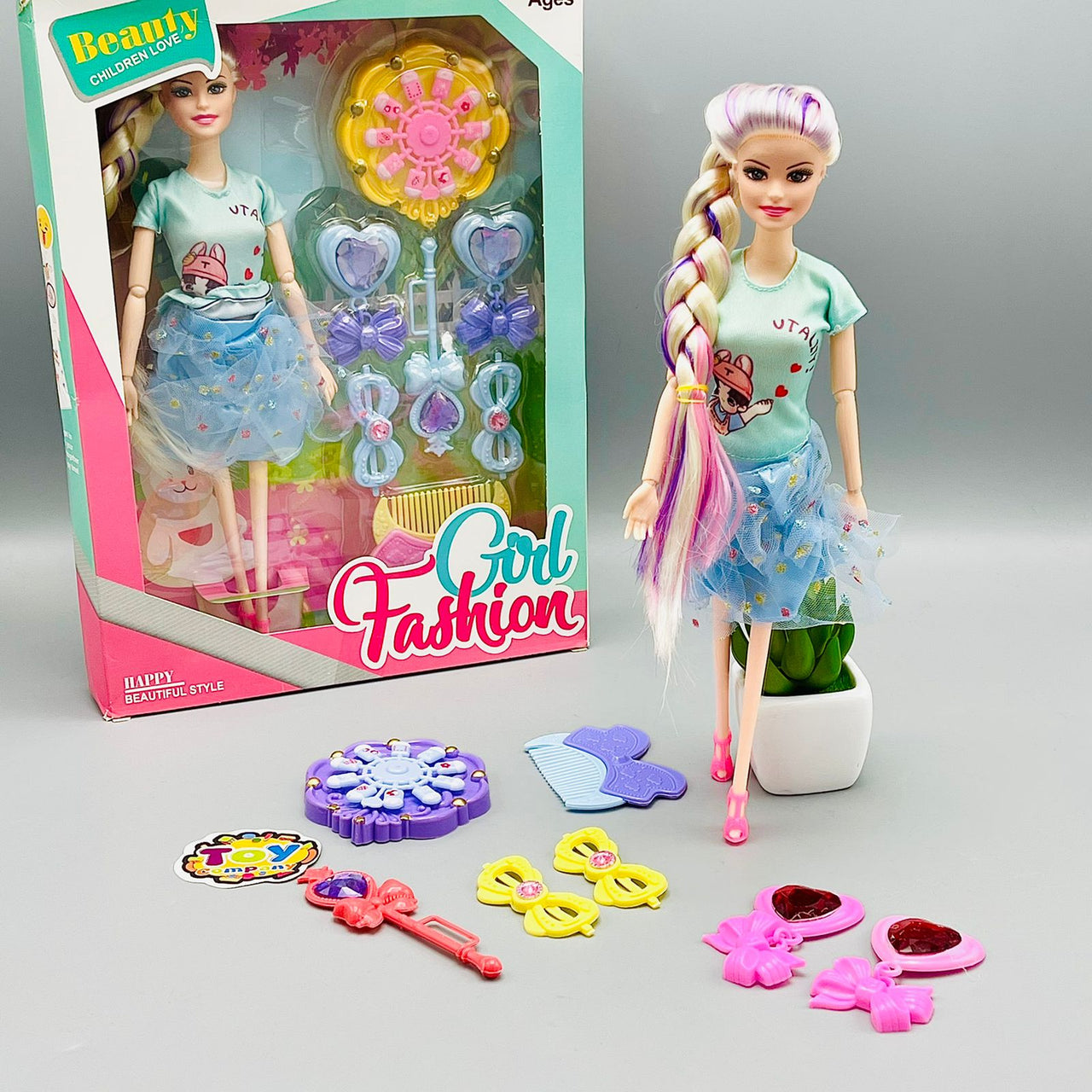 Girl Fashion Doll with Accessories - Assortment