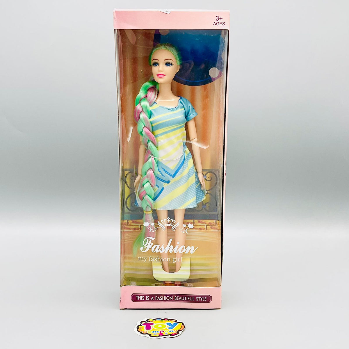 Fashion Colorful Long Hair Doll - 11 Inches
