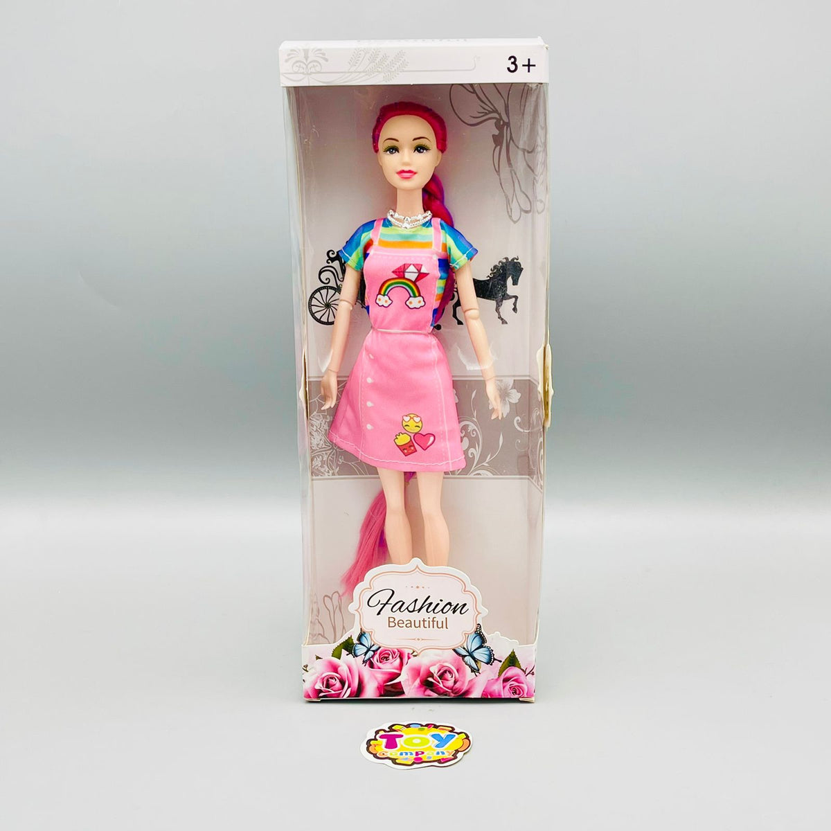 Fashion Colorful Long Hair Doll - 11 Inches