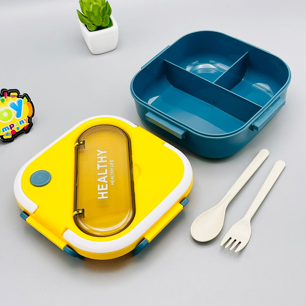 Premium Lunch Box with Spoon & Fork