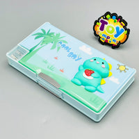Multifunctional Dino Pencil Box Geometry with Sharpener