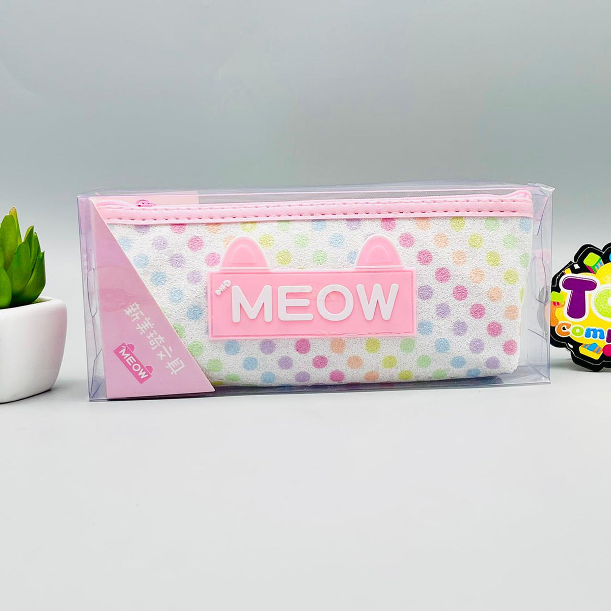 Meow Pencil Pouch - Geometry