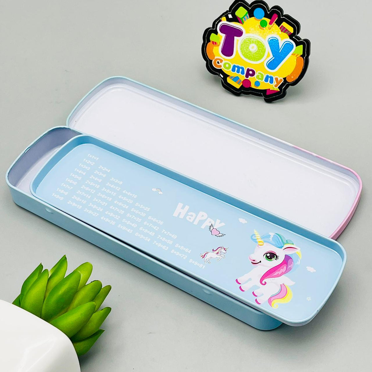 2-in-1 Unicorn Tin Geometry Box