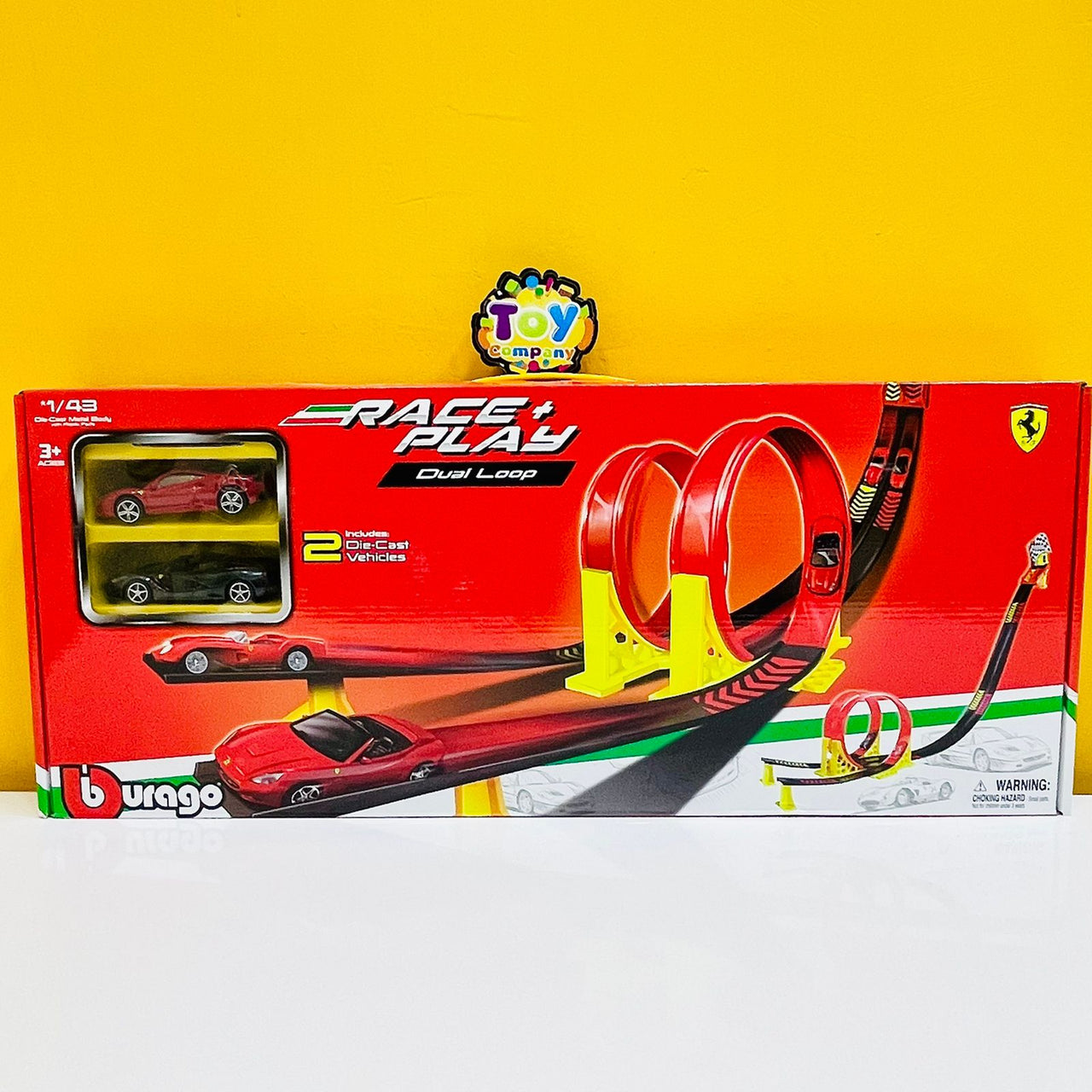 Bburago Ferrari 1/43 Race & Play Dual Loop Set