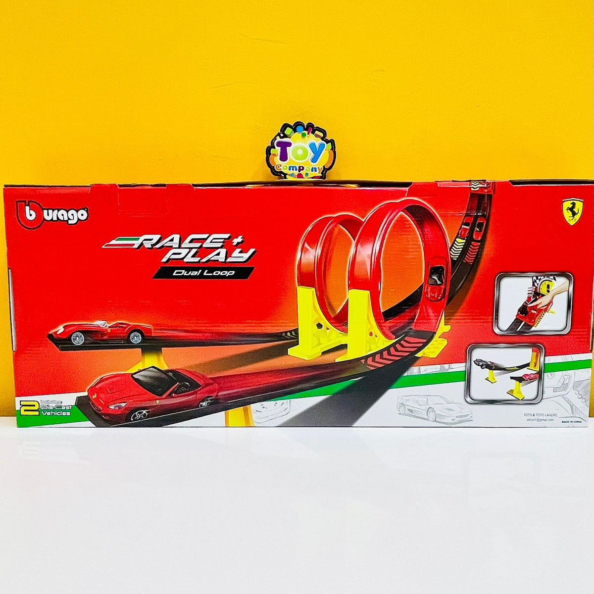 Bburago Ferrari 1/43 Race & Play Dual Loop Set