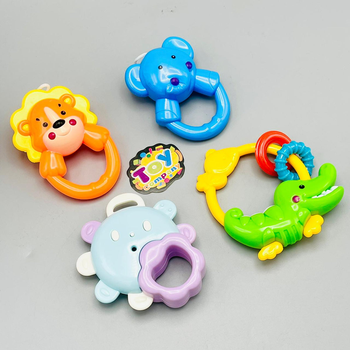 4Pcs Baby Educational Rattles