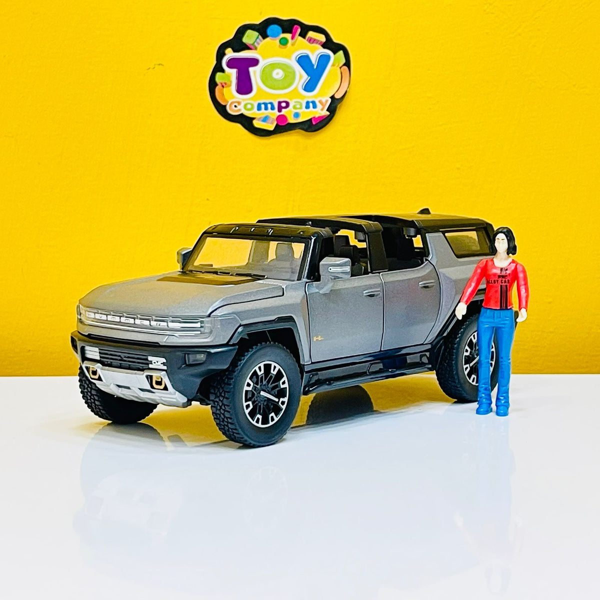 1:32 Diecast Hummer EV Pickup Truck with Miniature - Cabriolet