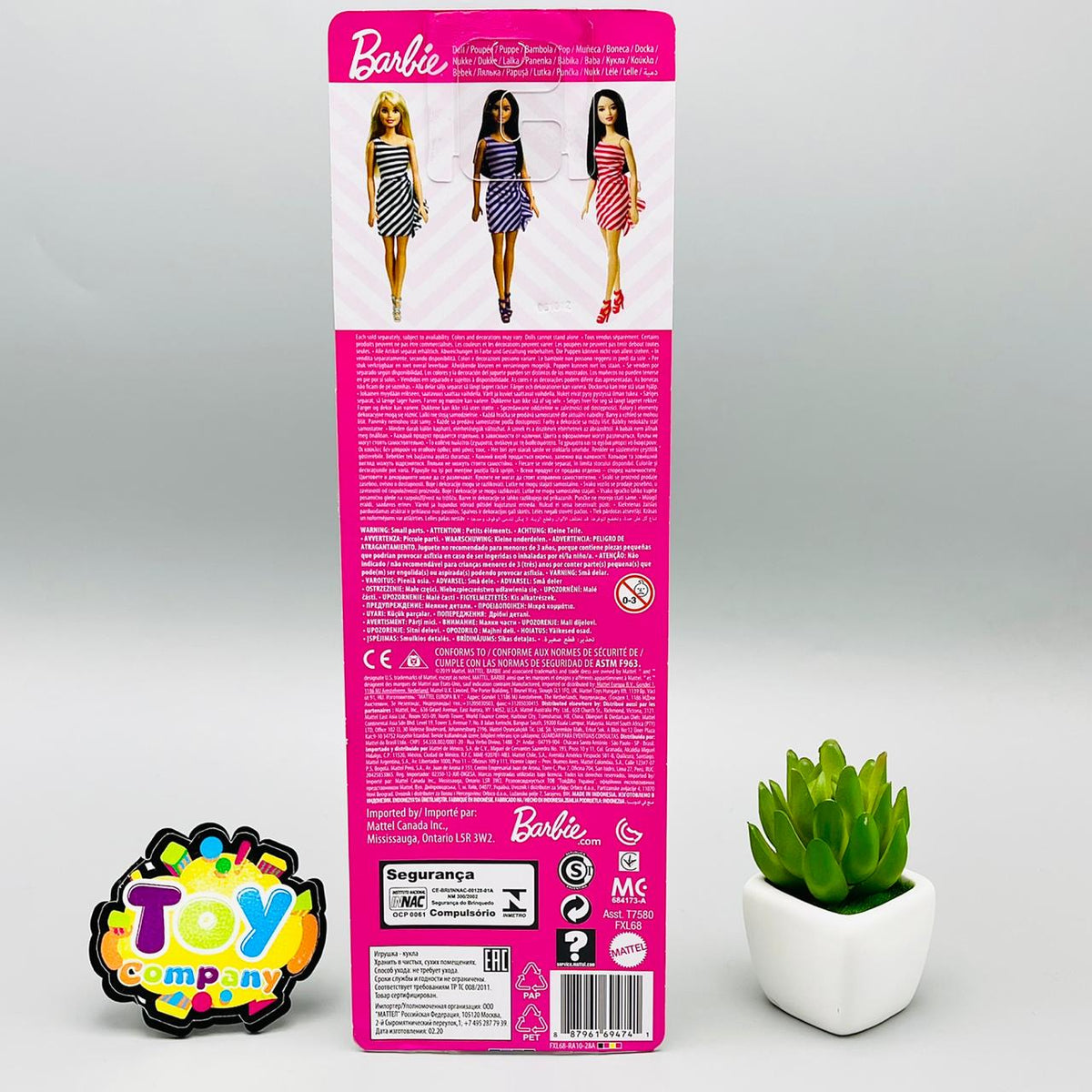 MATTEL Barbie Doll with Black & White Dress