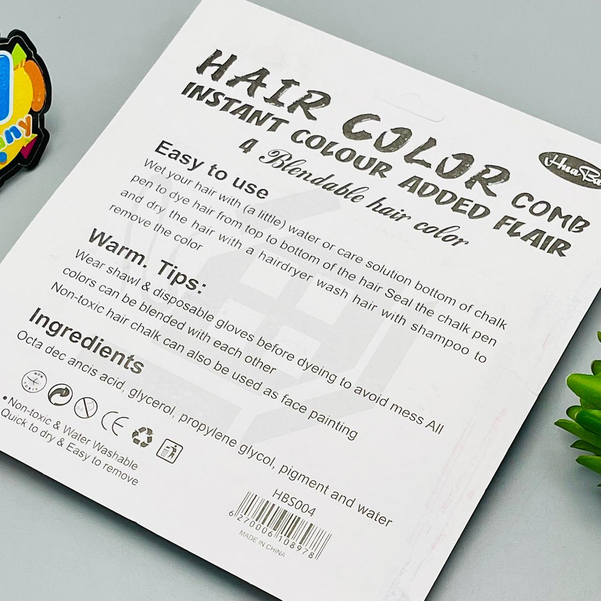Temporary Hair Color Chalk Comb