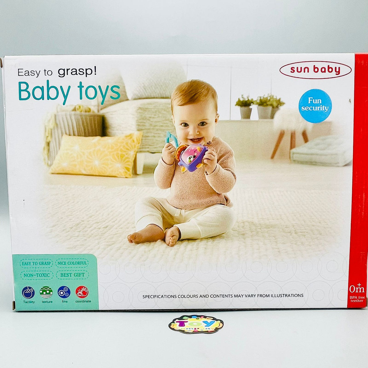 8Pcs Baby Rattles & Teethers Set