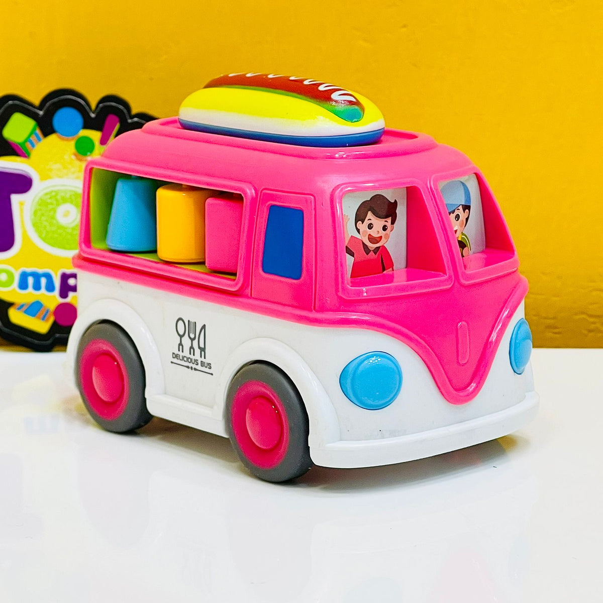 Friction Cartoon Bus Toy