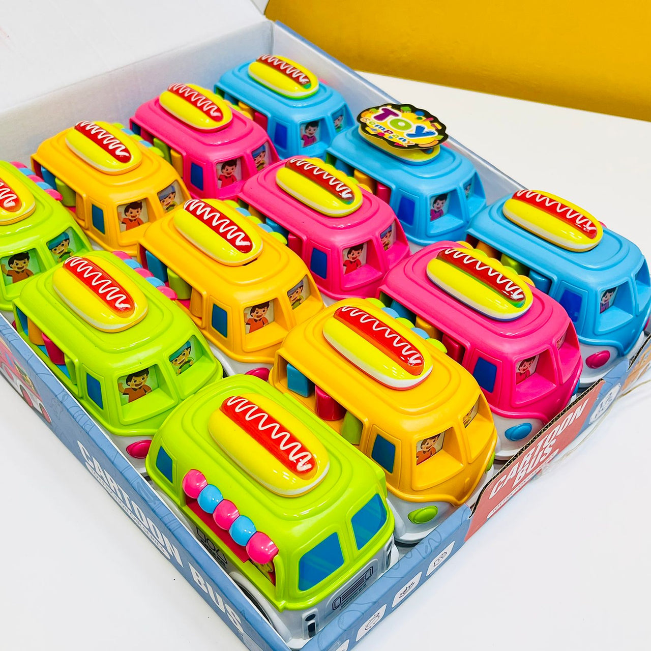 Friction Cartoon Bus Toy