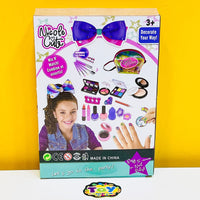 Pretend Play Cool Garnishy Makeup Set with Brushes & Nails