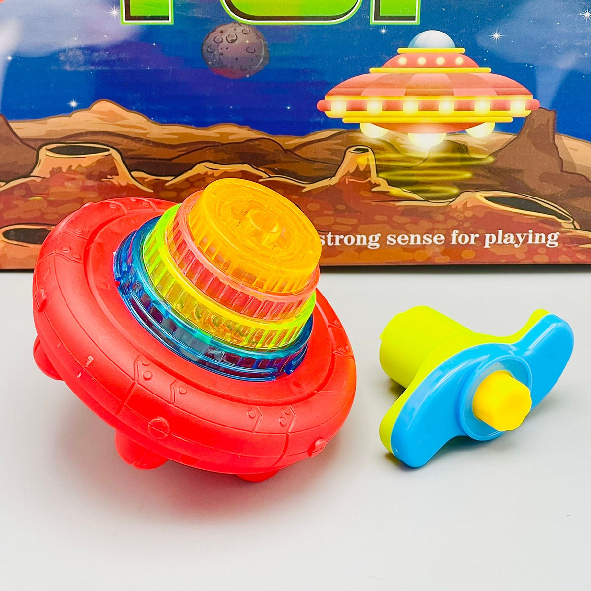Colorful Spinning Top with Flash Light & Music