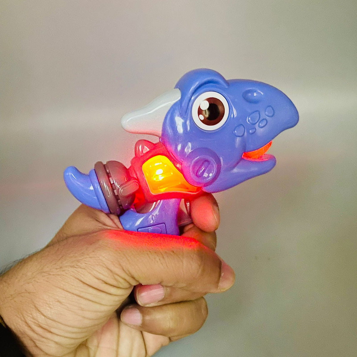 Cute Q-Dino Mini Gun with Lights & Sound