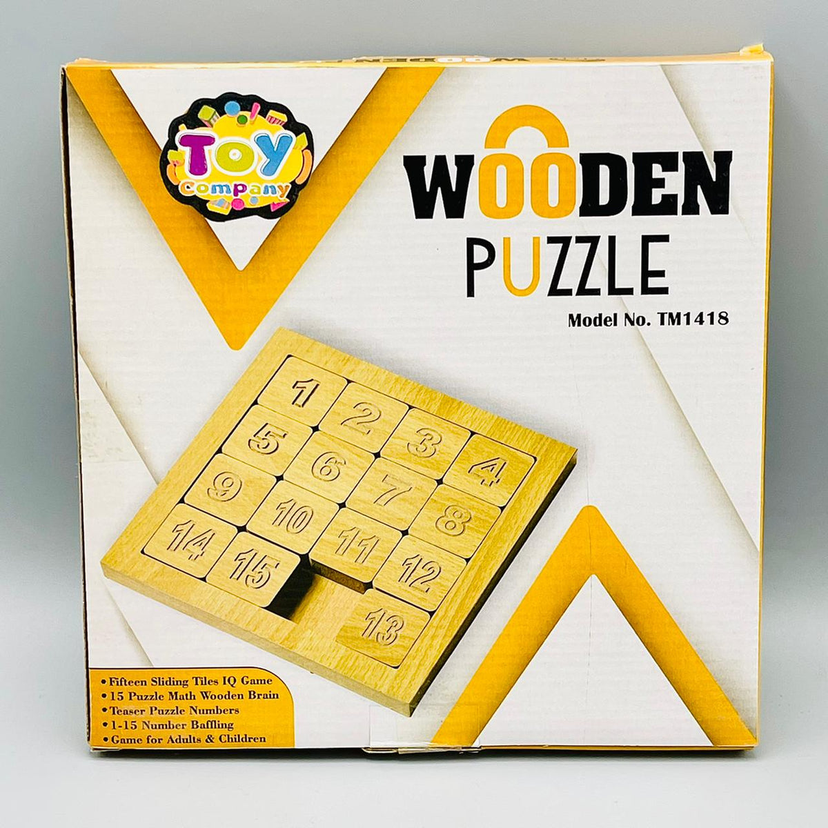 Wooden Number Puzzle Game