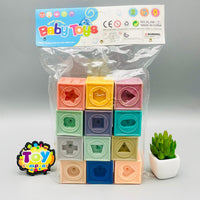 Soft Educational Building Blocks & Teether Toys