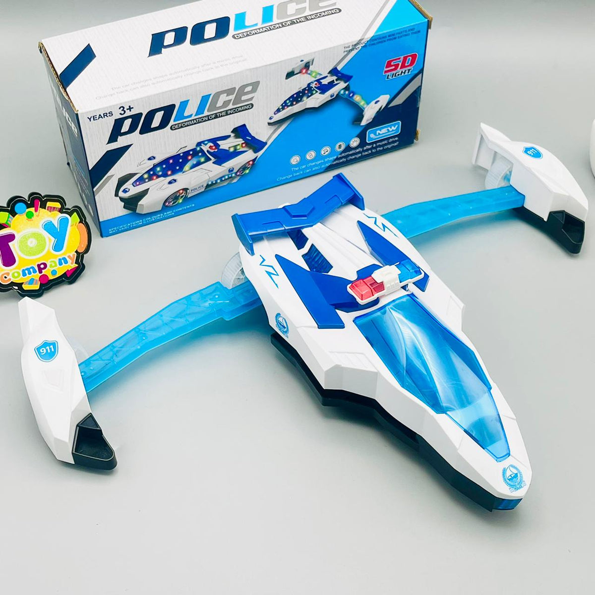 Deformation Police Car with Lights & Sound