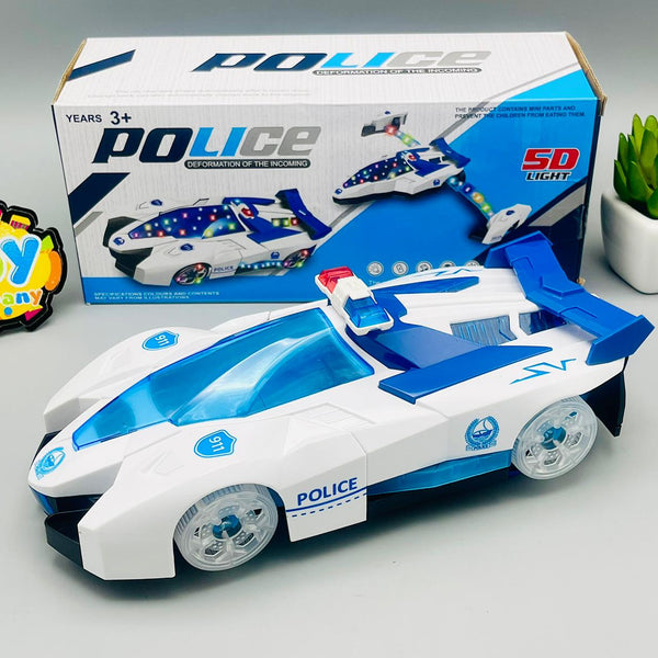 Deformation Police Car with Lights & Sound
