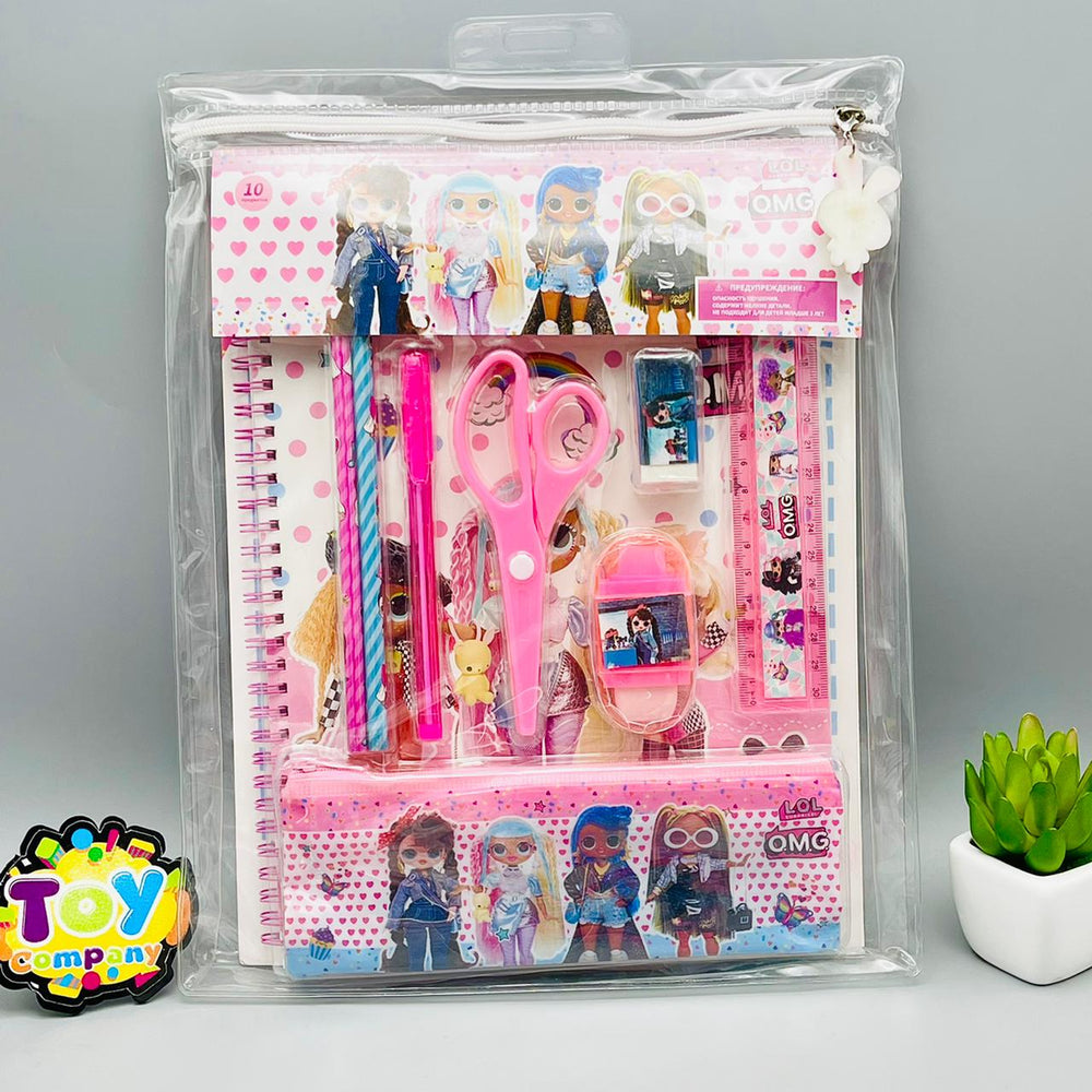 Stationery Gift Set For Girls with Notebook & File