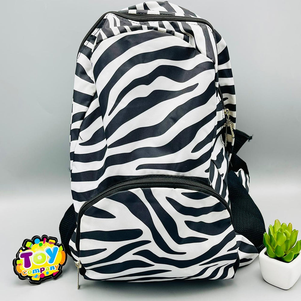 Laptop/School/College Bag - Zebra Design