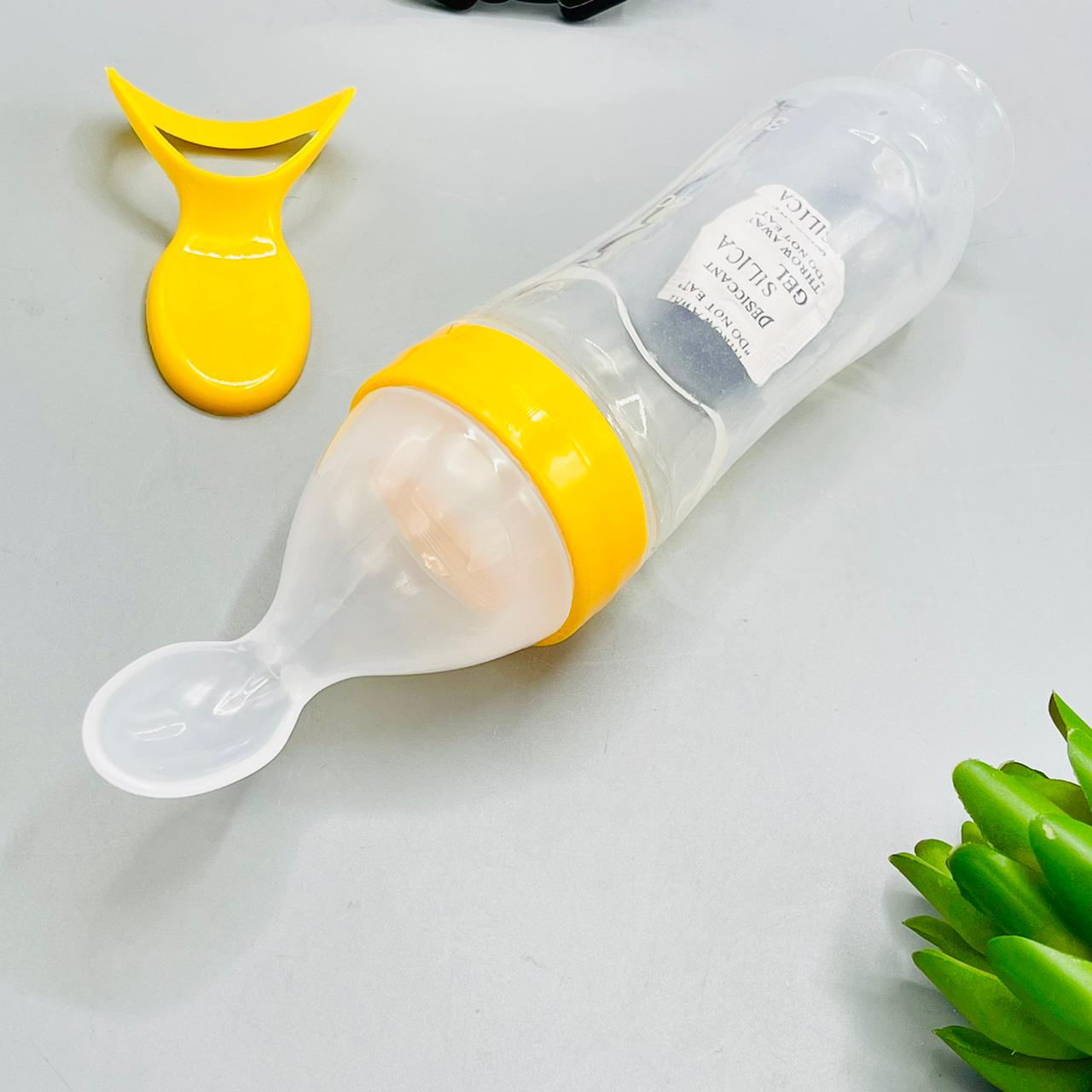240ml Smart Silicone Baby Feeding Bottle