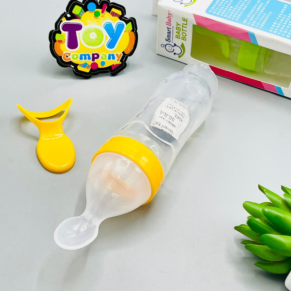 240ml Smart Silicone Baby Feeding Bottle