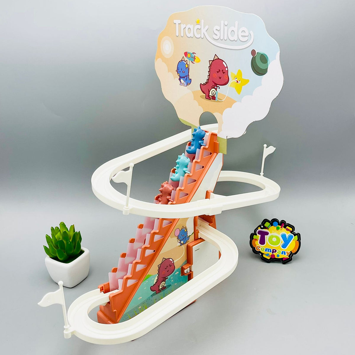 Premium Dinosaur Chase & Race Track - Large