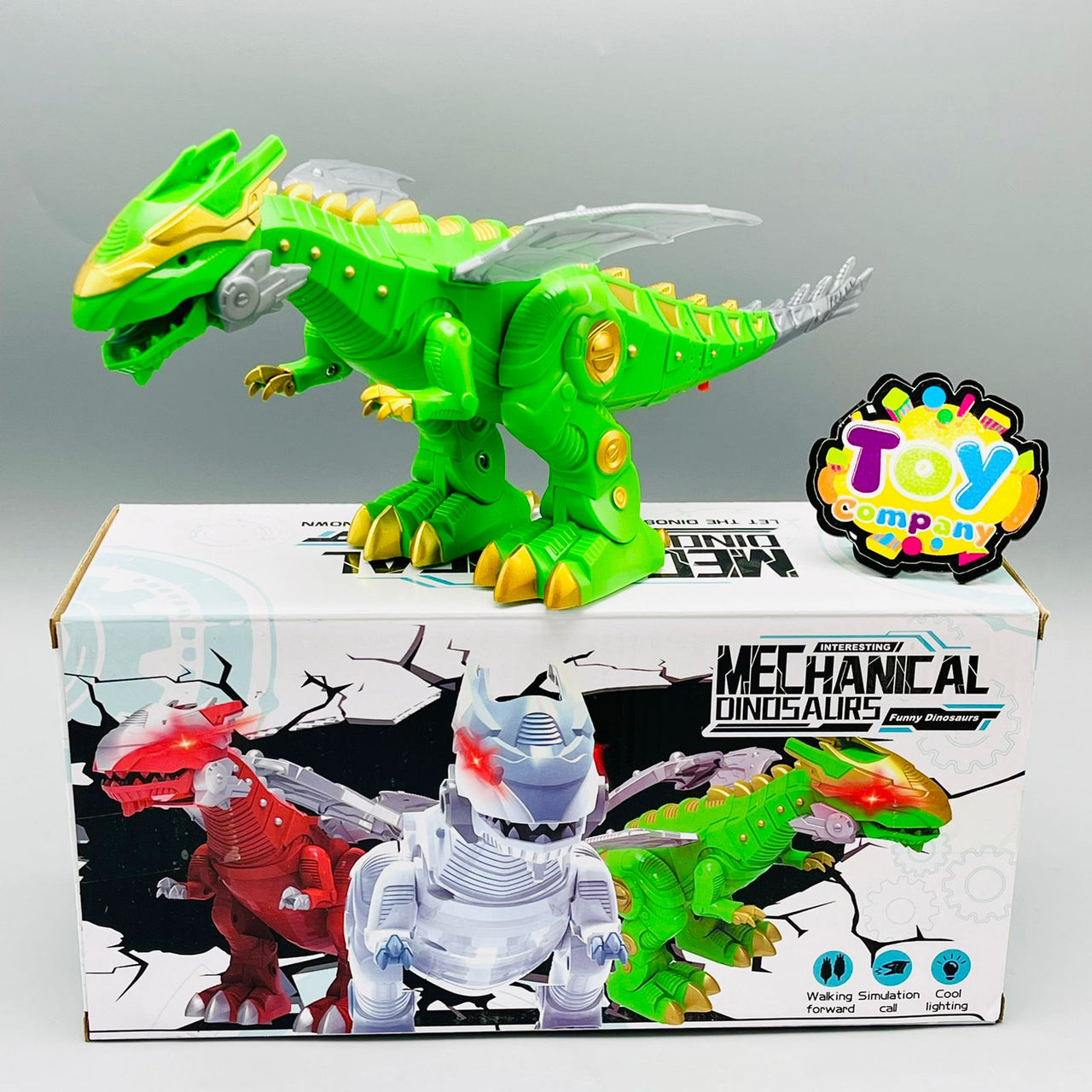 Mechanical Walking Dinosaur with Lights & Sound