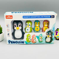 Walking Musical Magnetic Adsorption Link Penguin Toy