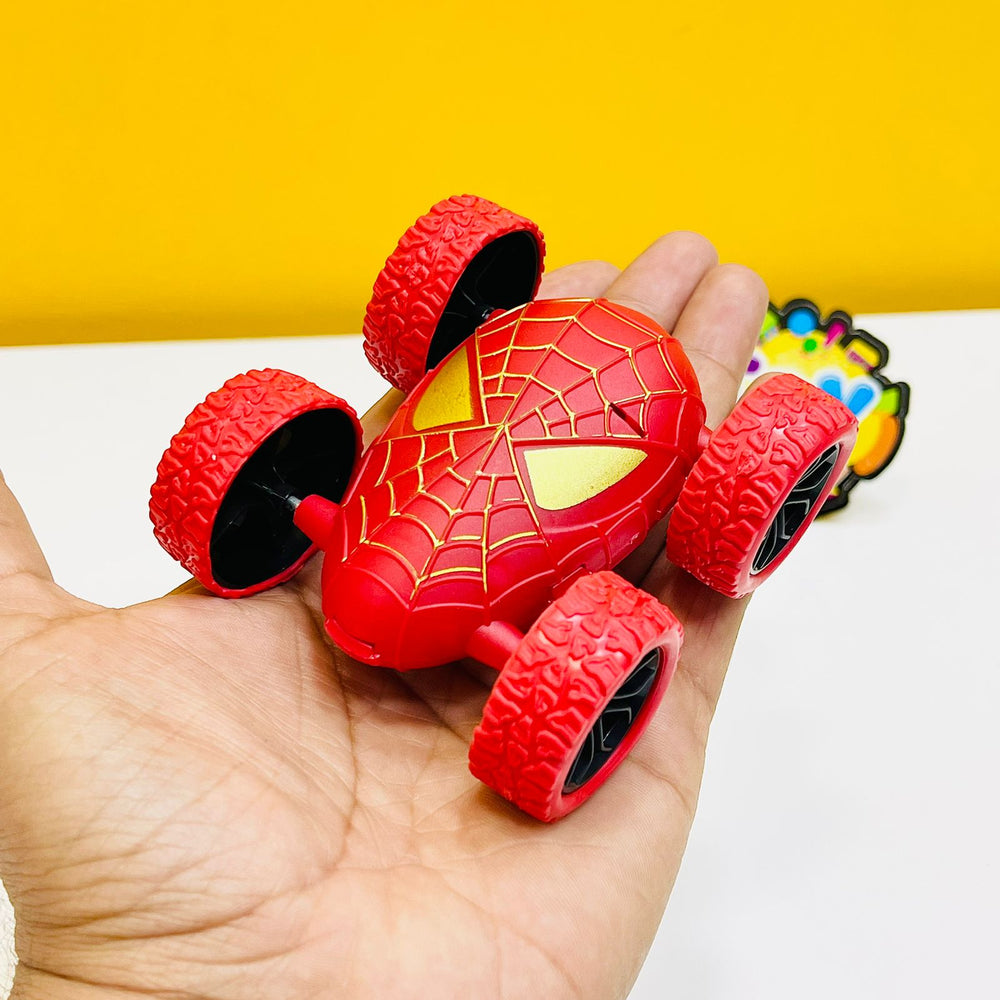 Friction Climb Over Spiderman Car