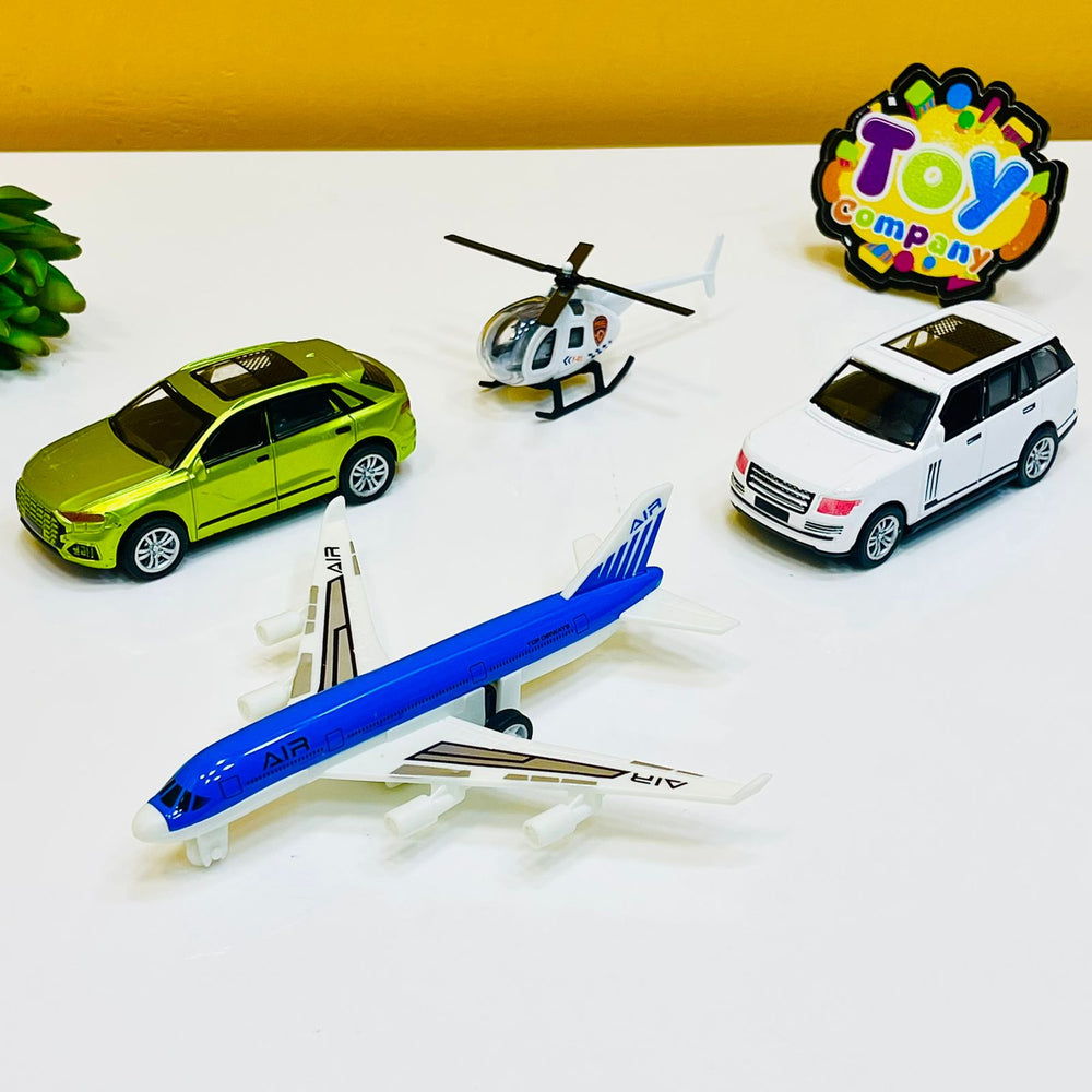 Alloy Diecast Vehicles - Pack of 4
