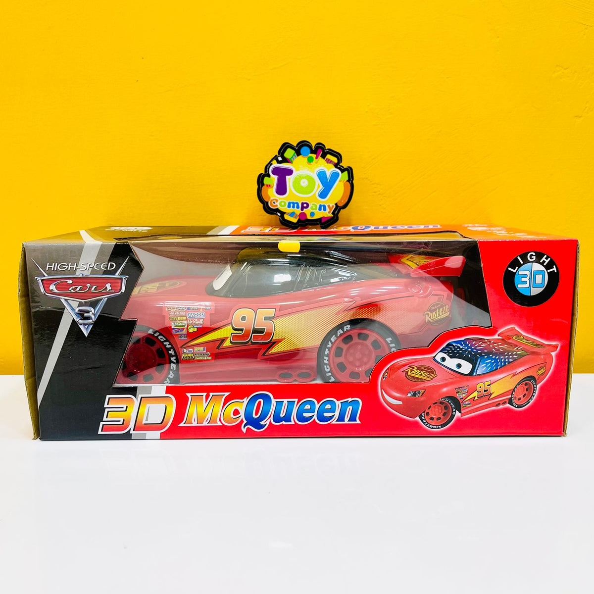 Rechargeable 3D RC McQueen Car