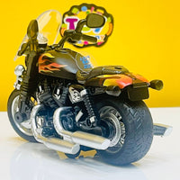 1:12 Classic Diecast Metal Bike with Front Glass