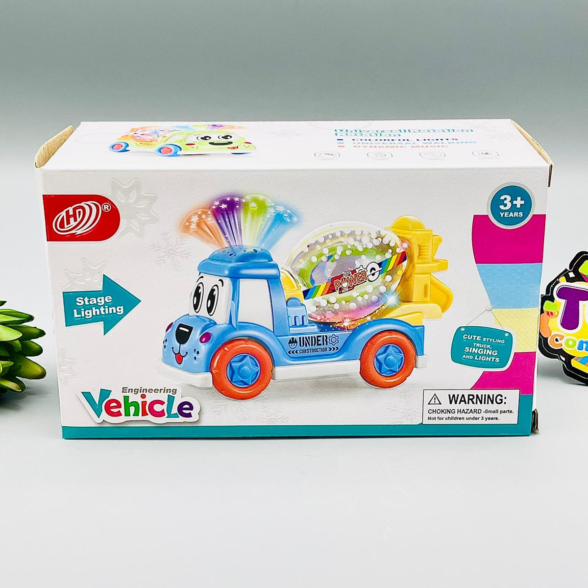 Cartoon Truck Toy with Light and Music