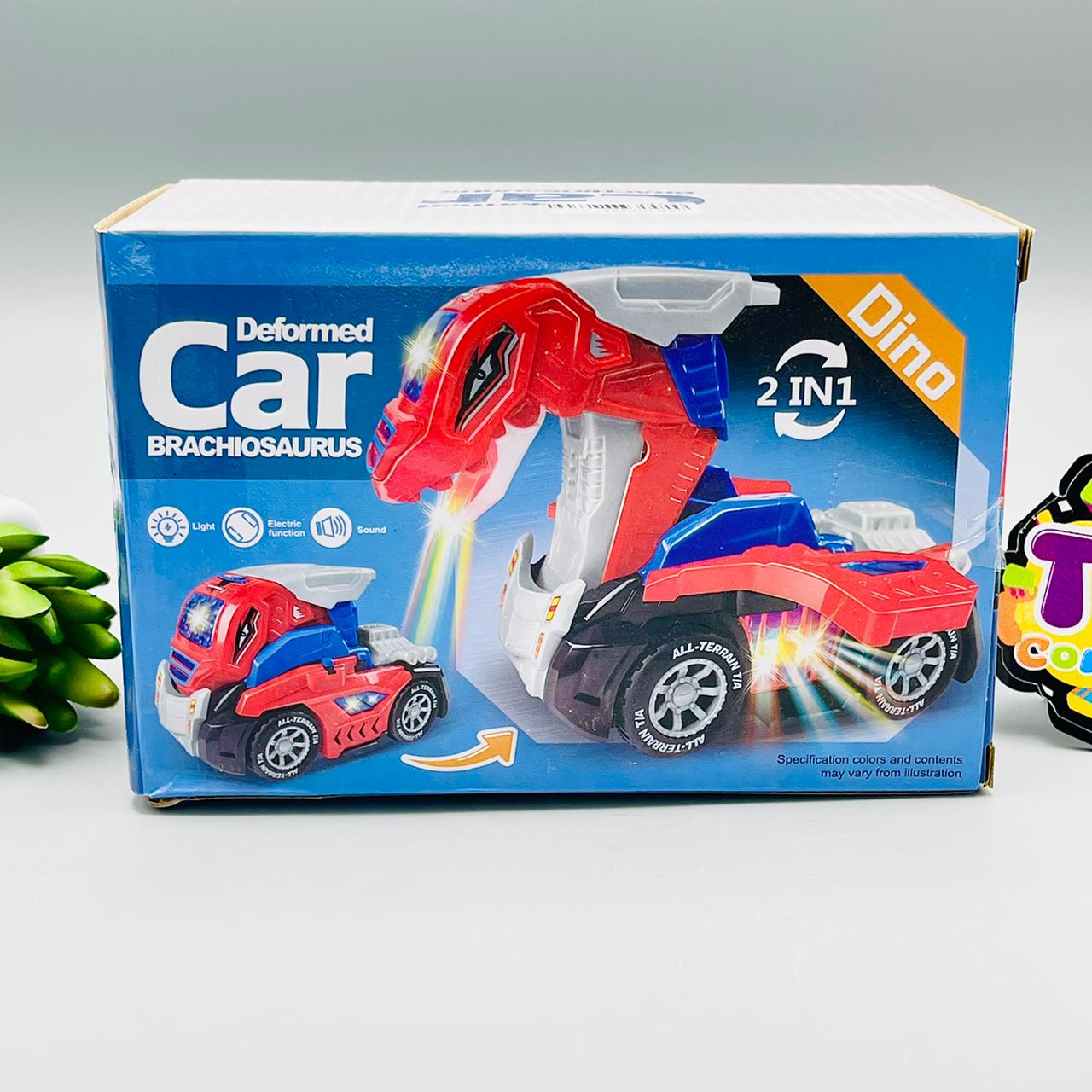 Deformed Transforming Brachiosaurus Car