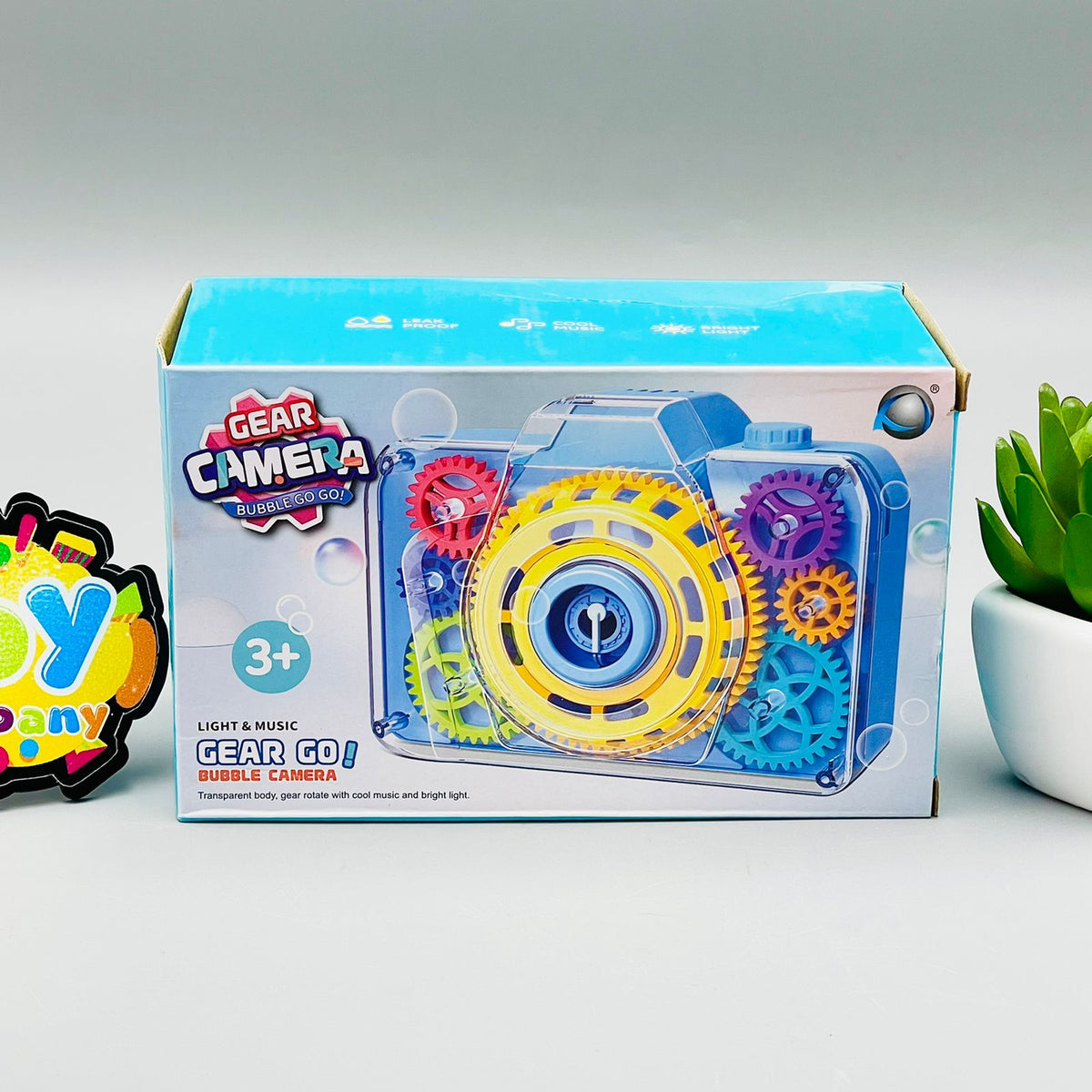 Gear Transparent Bubble Camera Toy