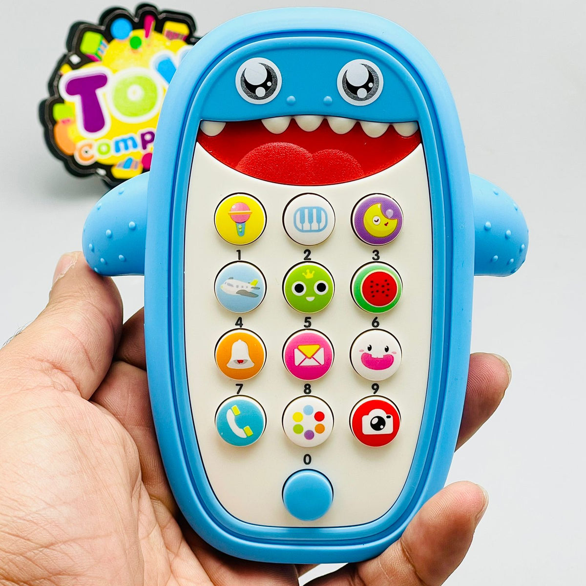 Shark Baby Phone with Silicone Teether Cover