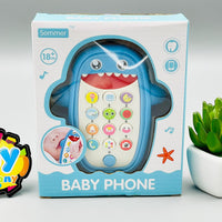 Shark Baby Phone with Silicone Teether Cover