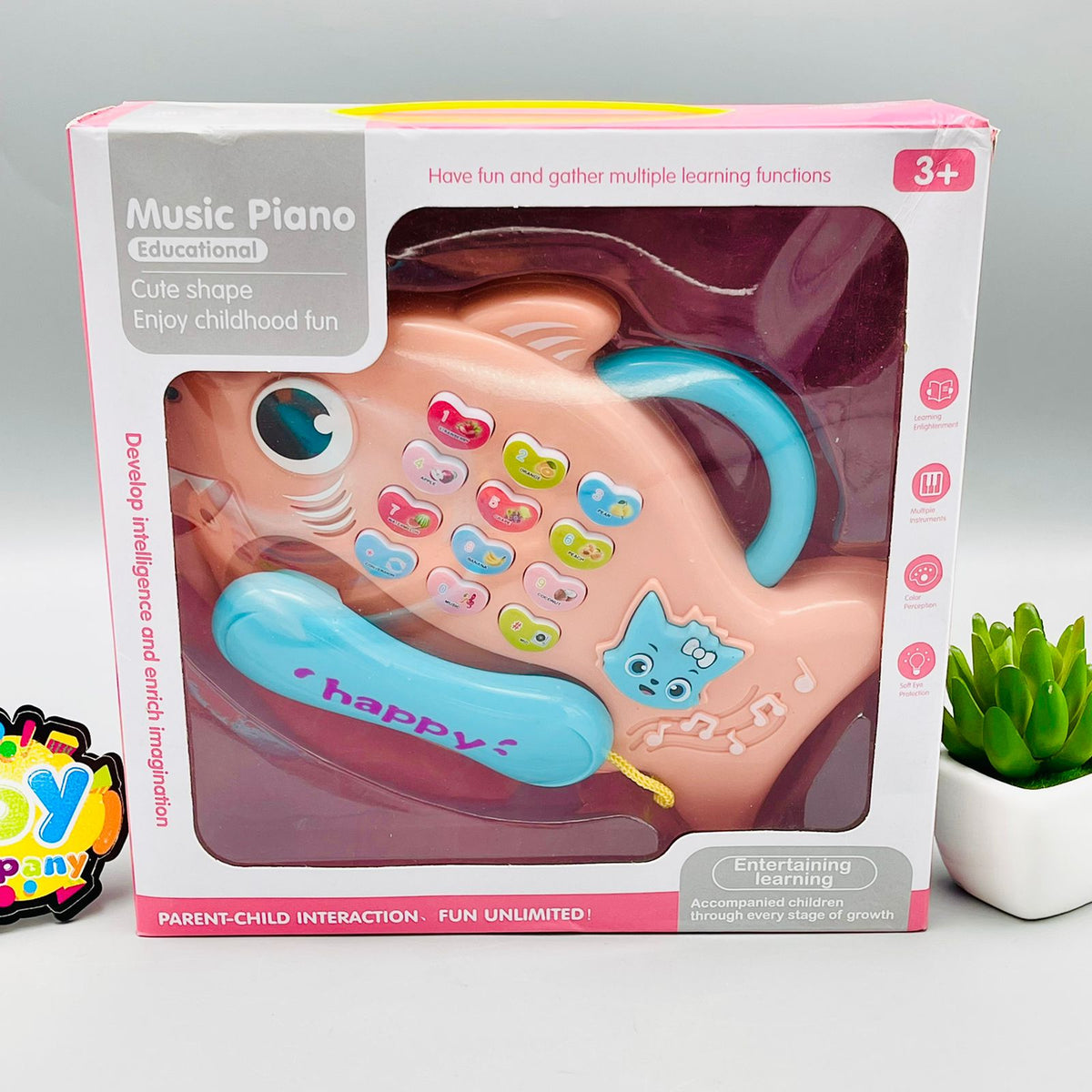 Cute Fish Shaped Musical Telephone Toy